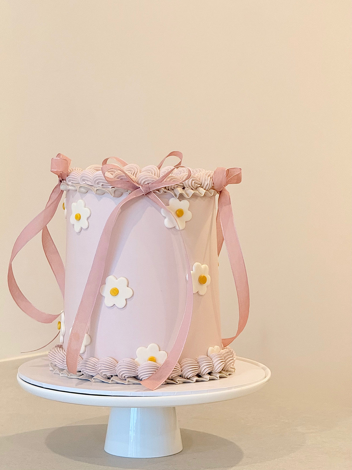 Clara elegant floral buttercream birthday cake Melbourne — Bakeology Studios