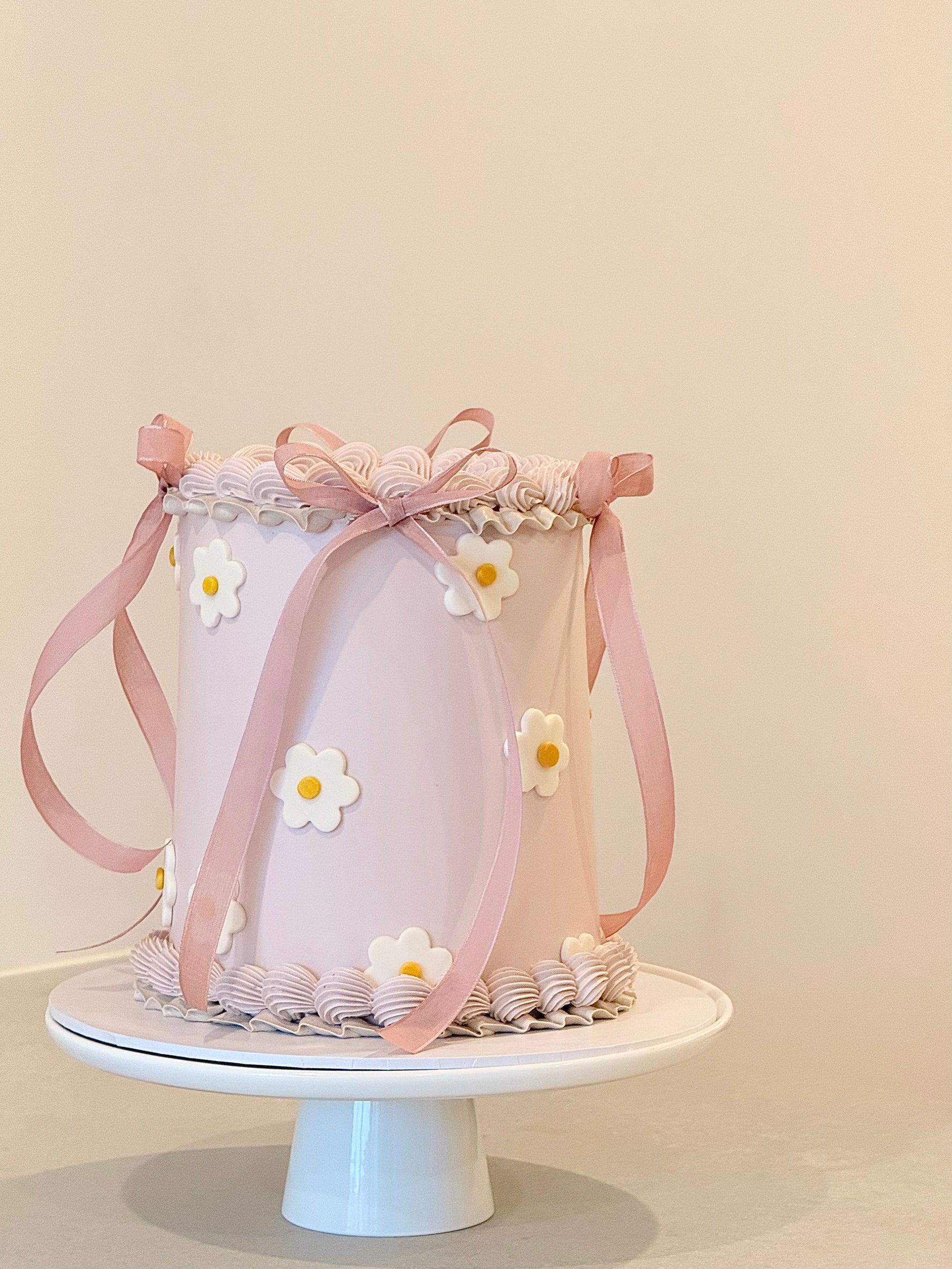 Clara elegant floral buttercream birthday cake Melbourne — Bakeology Studios