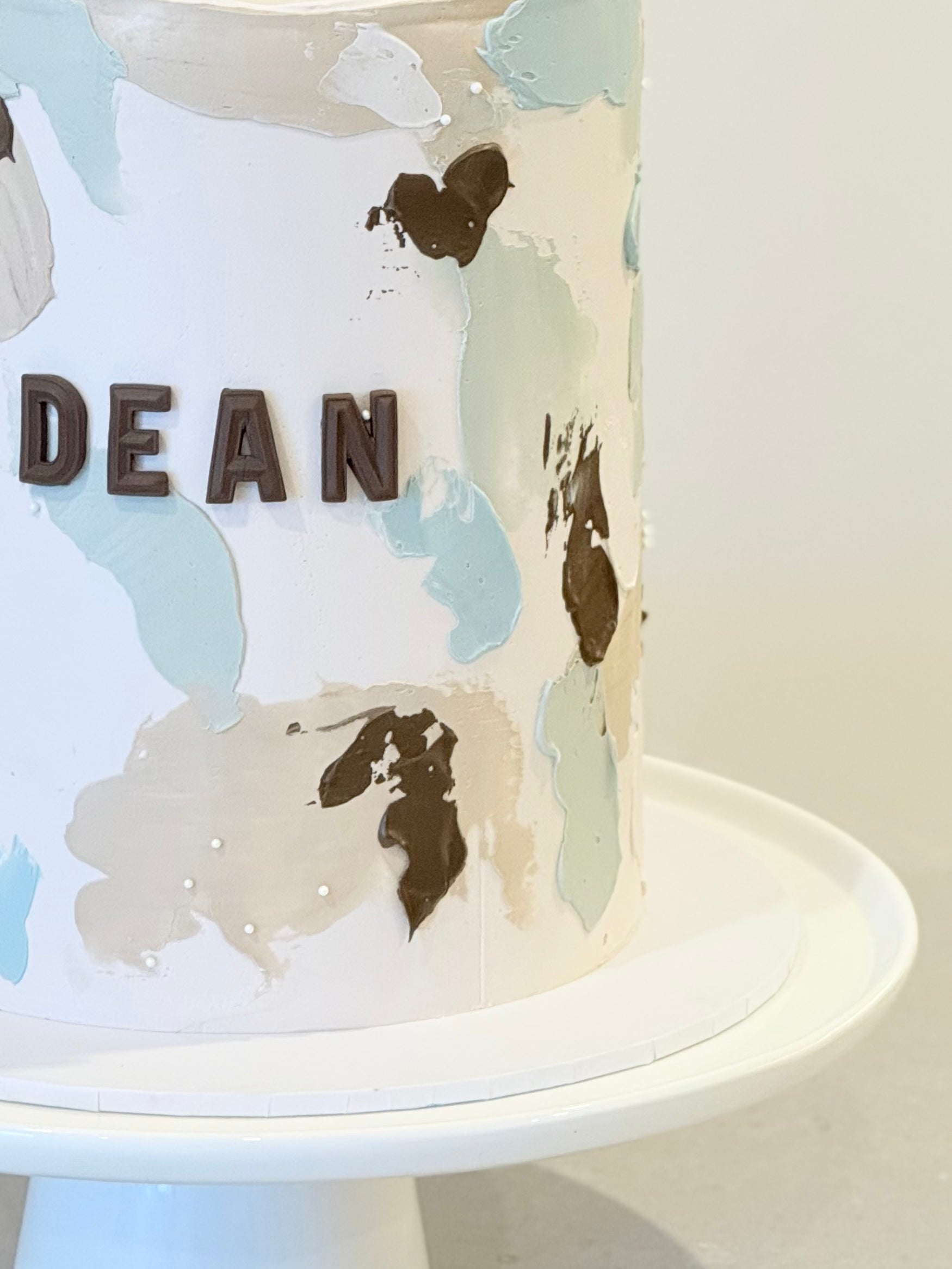 Dean lion birthday cake close-up detail — custom kids cake by Bakeology Studios Melbourne