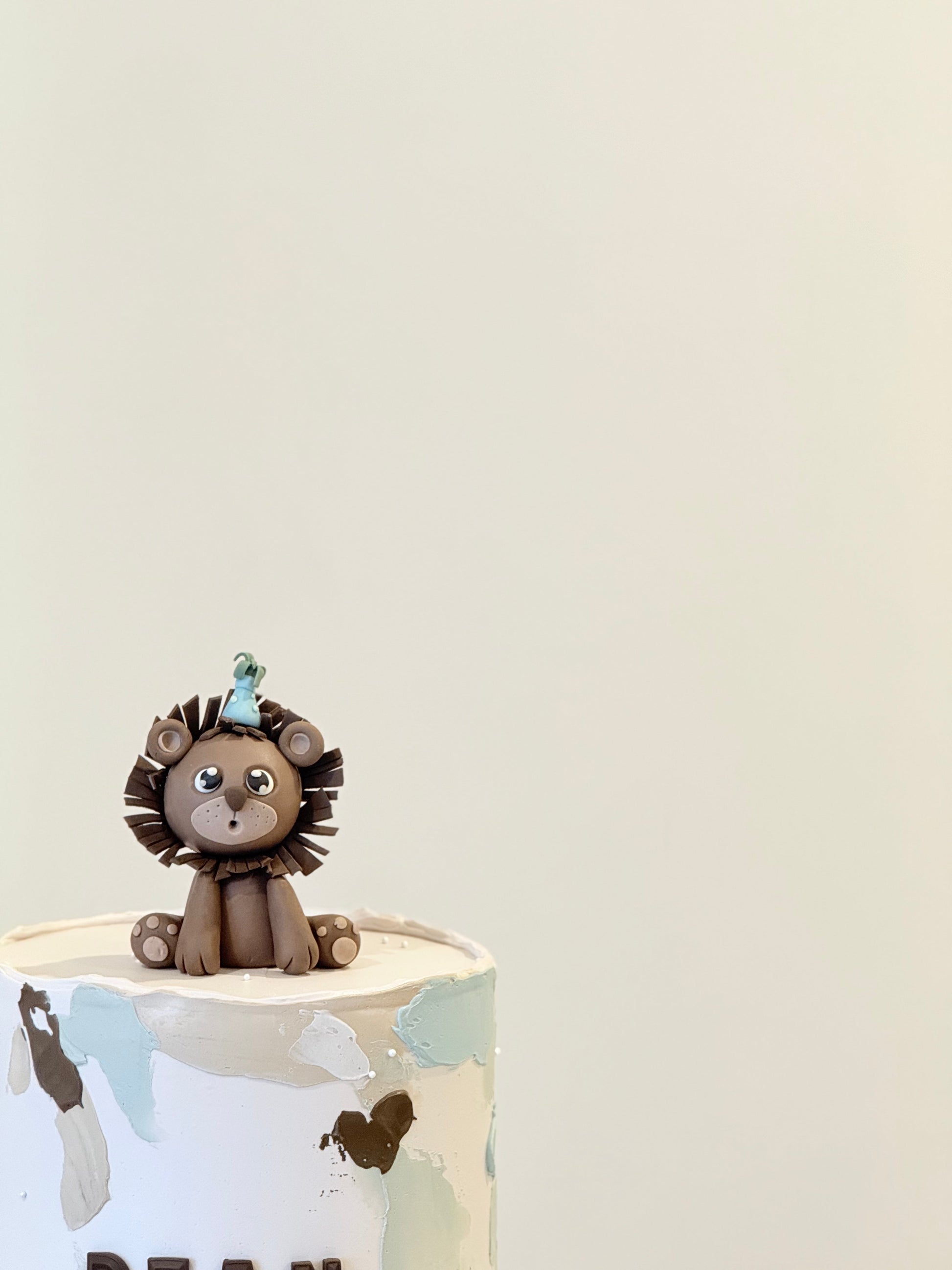 Dean personalised kids birthday cake watercolour finish — handcrafted in Burwood East Melbourne