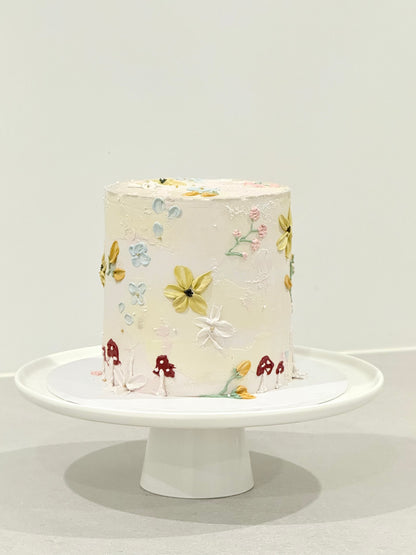 Ophelia romantic floral celebration cake Melbourne — Bakeology Studios handcrafted