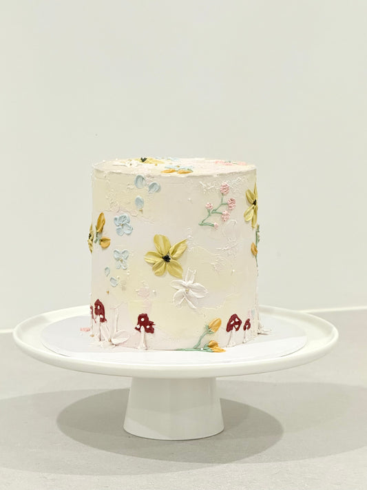 Ophelia romantic floral celebration cake Melbourne — Bakeology Studios handcrafted